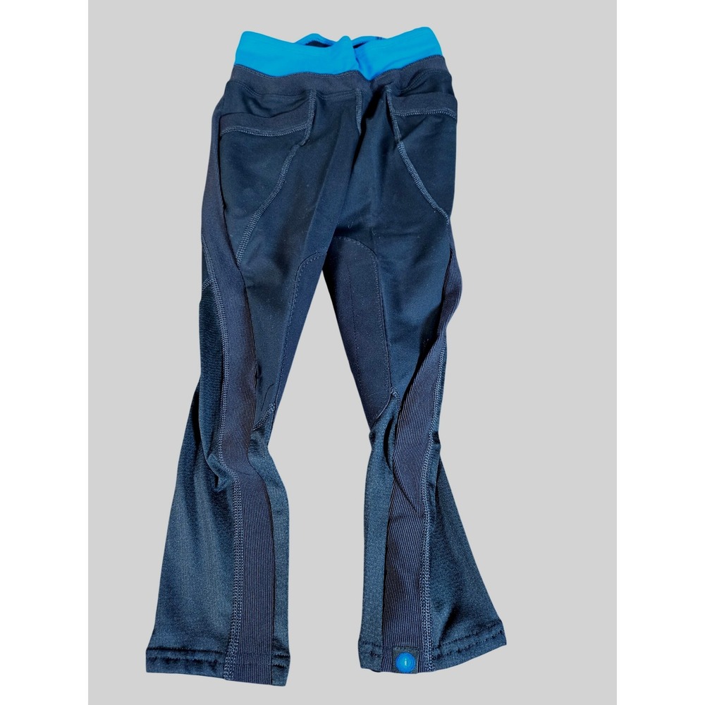 Irideon Synergy Riding Tight Kids Small Black Blue Equestrian Breeches NWT